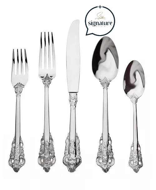 Flatware - Grand Baroque - 12 serving set - Estate- Mint condition